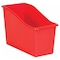 Teacher Created Resources Book Storage Bin, Plastic, Red, 6 PK 20391 - alternate 2